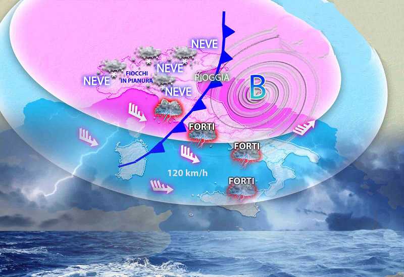 Meteo: Santa Lucia Vento con nubifragi e neve. Ecco Dove. Previsioni su Nord, Centro, Sud e Isole