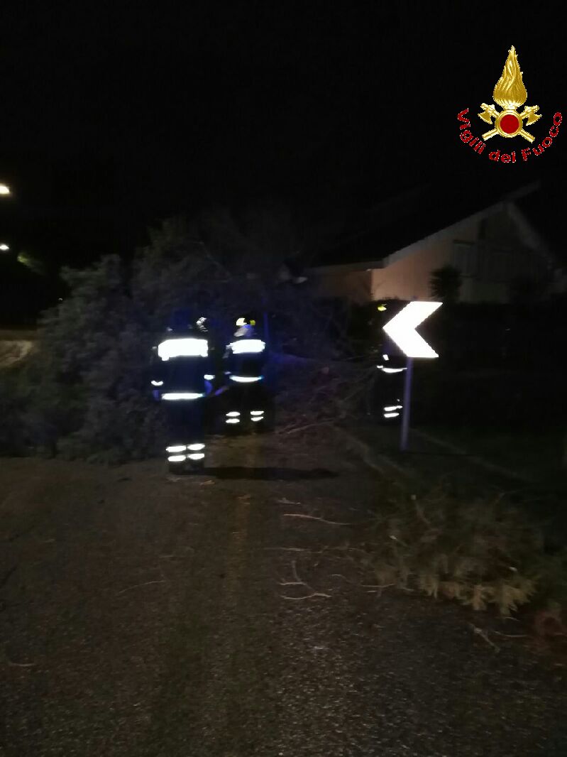 Maltempo: pioggia e vento in Calabria, cresce livello fiumi. numerosi interventi dei VVF