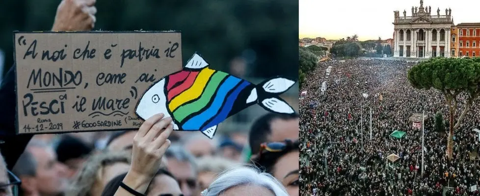 Sardine avanti tutta, dopo San Giovanni pensano al futuro. 'politica trasparente e non violenta'