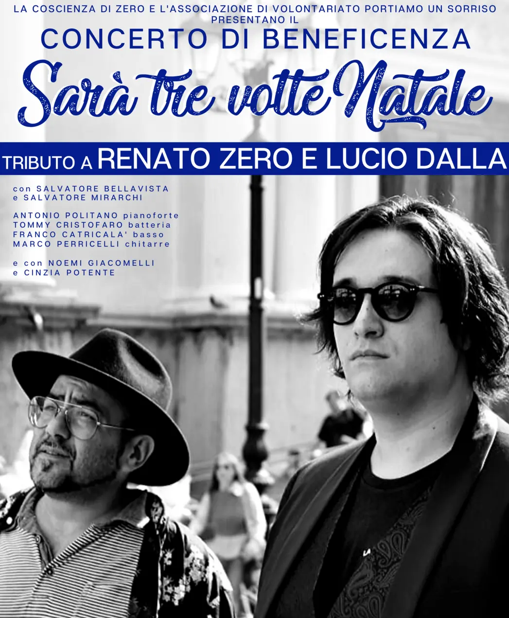 Sarà tre volte Natale al comunale tributo a Renato Zero e Lucio Dalla. "ricavato in beneficenza""