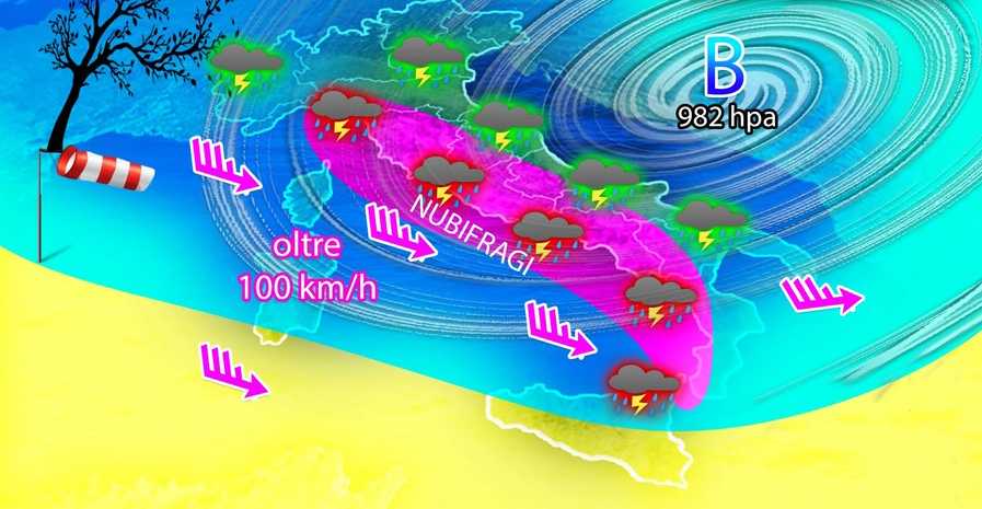 Meteo: Allerta rossa in Liguria e arancione altre regioni il dettaglio su Nord, Centro, Sud e Isole