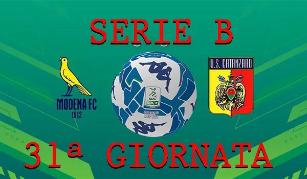 Serie B, 31ª giornata: tsunami giallorosso al Braglia per Modena Catanzaro