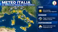 Meteo Italia, svolta da mercoledì con temporali e deciso calo delle temperature