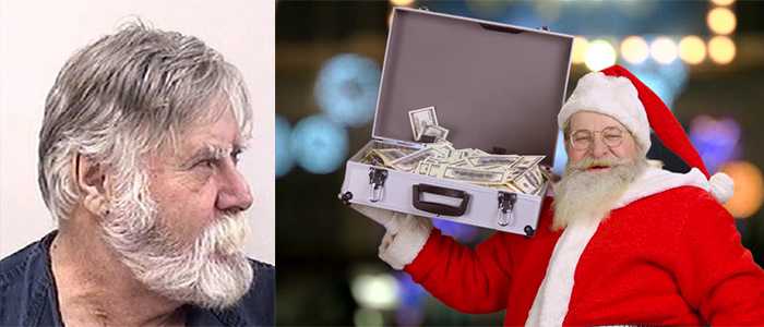 Usa, 'Babbo Natale' rapina banca e getta i soldi a passanti