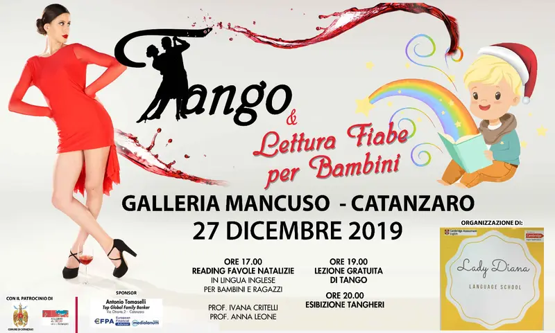Catanzaro. "Sarà tre volte Natale" con Tango Argentino e fiabe Natalizie