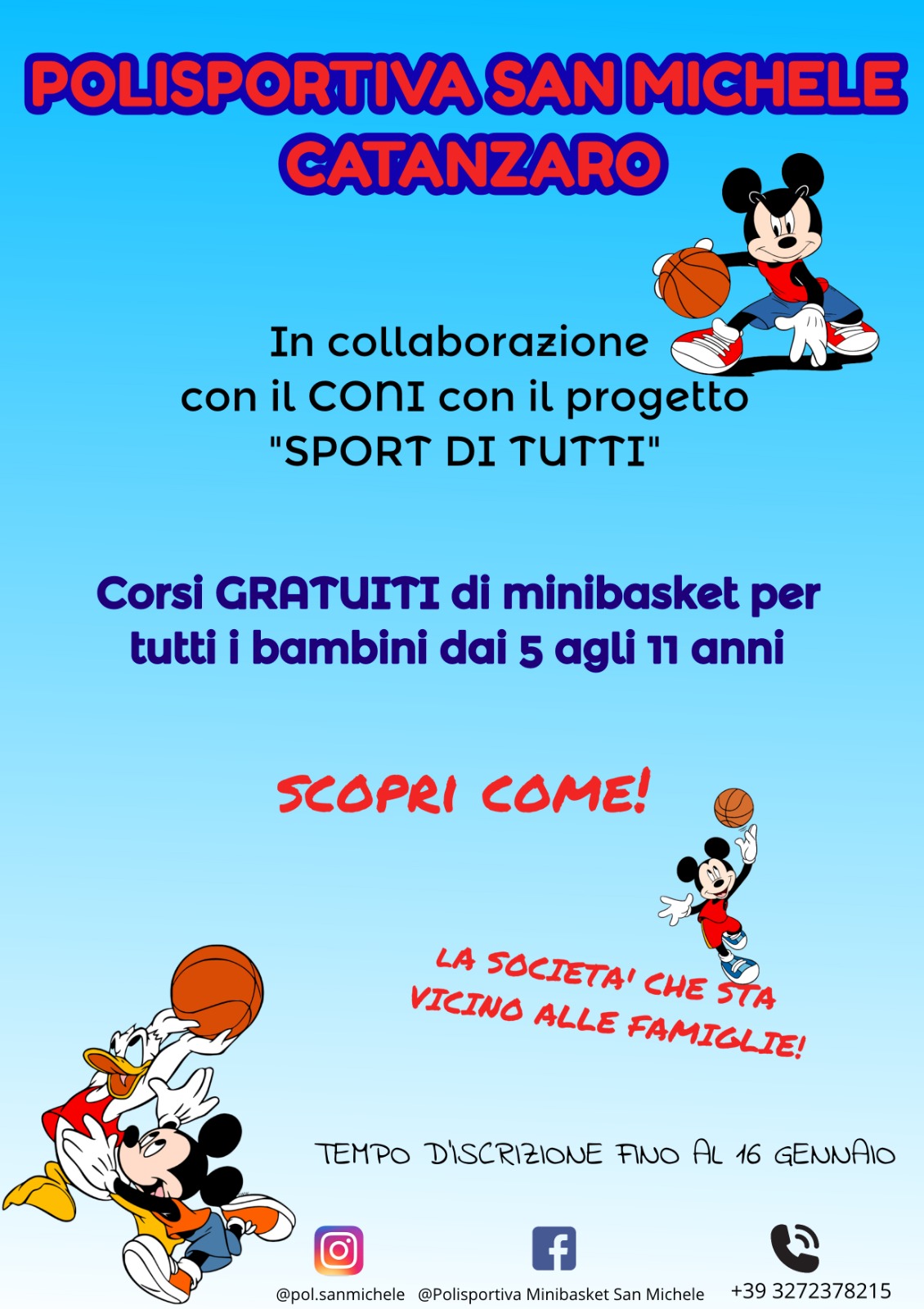 Catanzaro: Attività sportiva gratuita per bambini