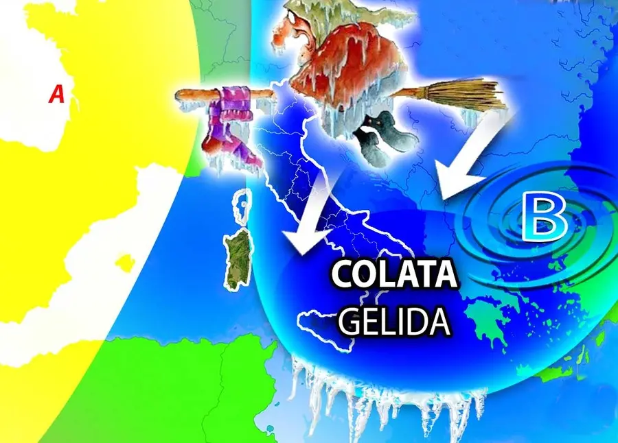 Meteo: La Befana, porta una brusca colata di aria gelida. Ecco tutti i dettagli per L'epifania