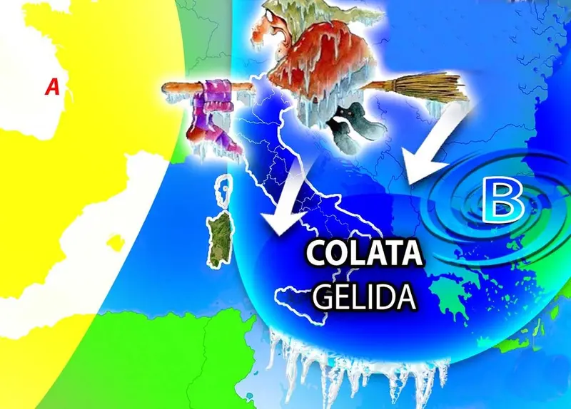 Meteo: La Befana, porta una brusca colata di aria gelida. Ecco tutti i dettagli per L'epifania