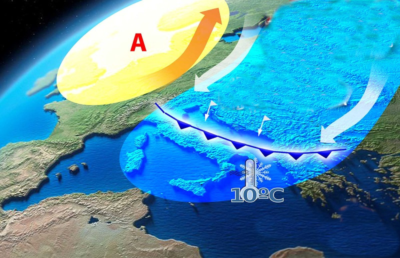 Meteo: In arrivo dal Polo Nord, rovesci, temporali e crollo termico. Ecco il dettaglio