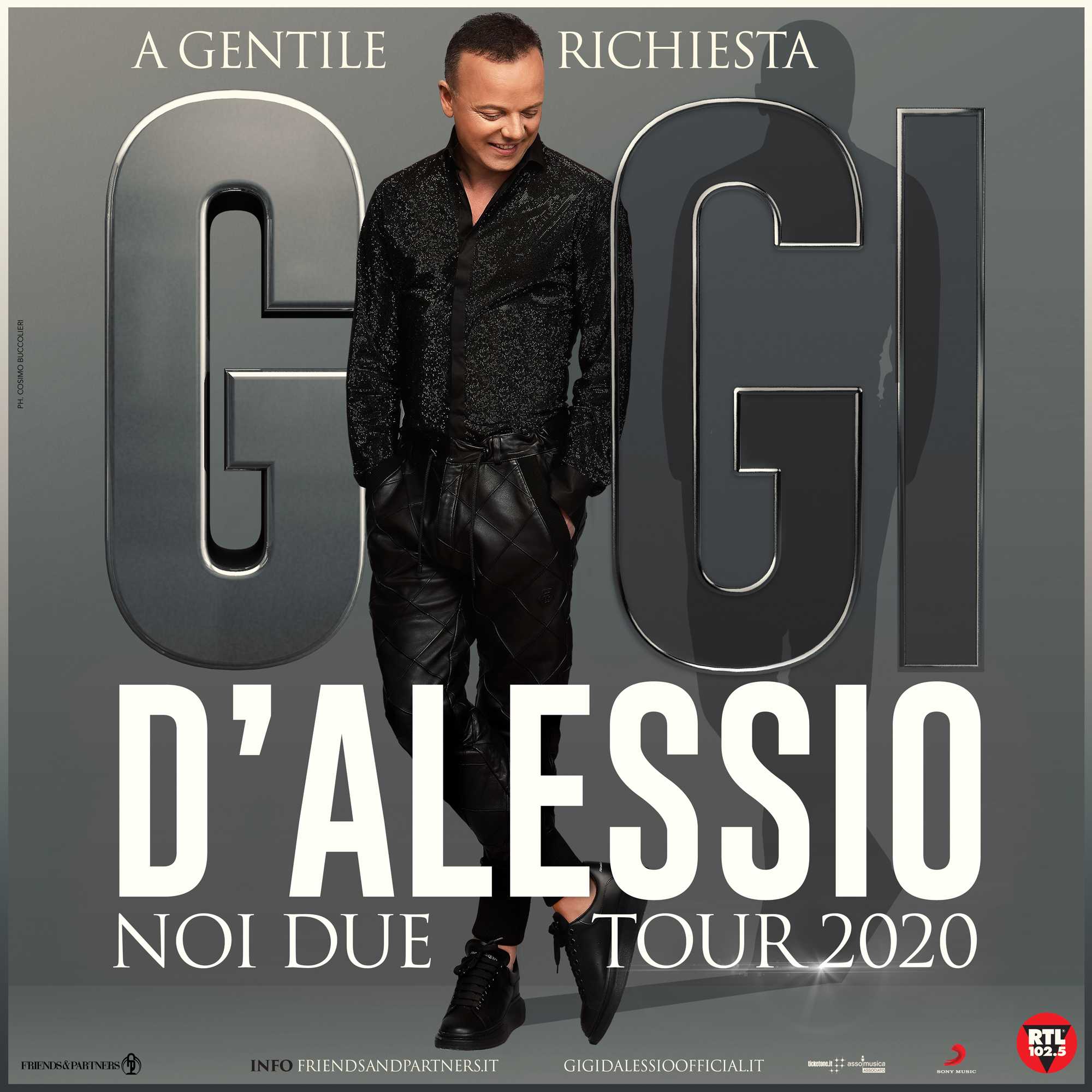 Il tour di Gigi D’Alessio. Il concerto si terrà il prossimo 22 aprile al PalaMilone di Crotone