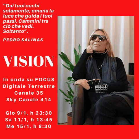 Intervista a Antonella Biscardi, scrittrice e produttrice, presenta VISION in onda su FOCUS e SKY