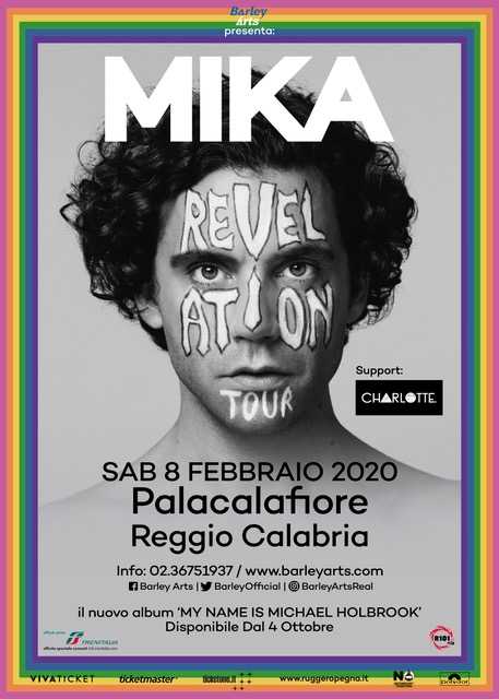 Mika: nuovo tour mondiale  l’8 febbraio 2020 al Palacalafiore di Reggio Calabria
