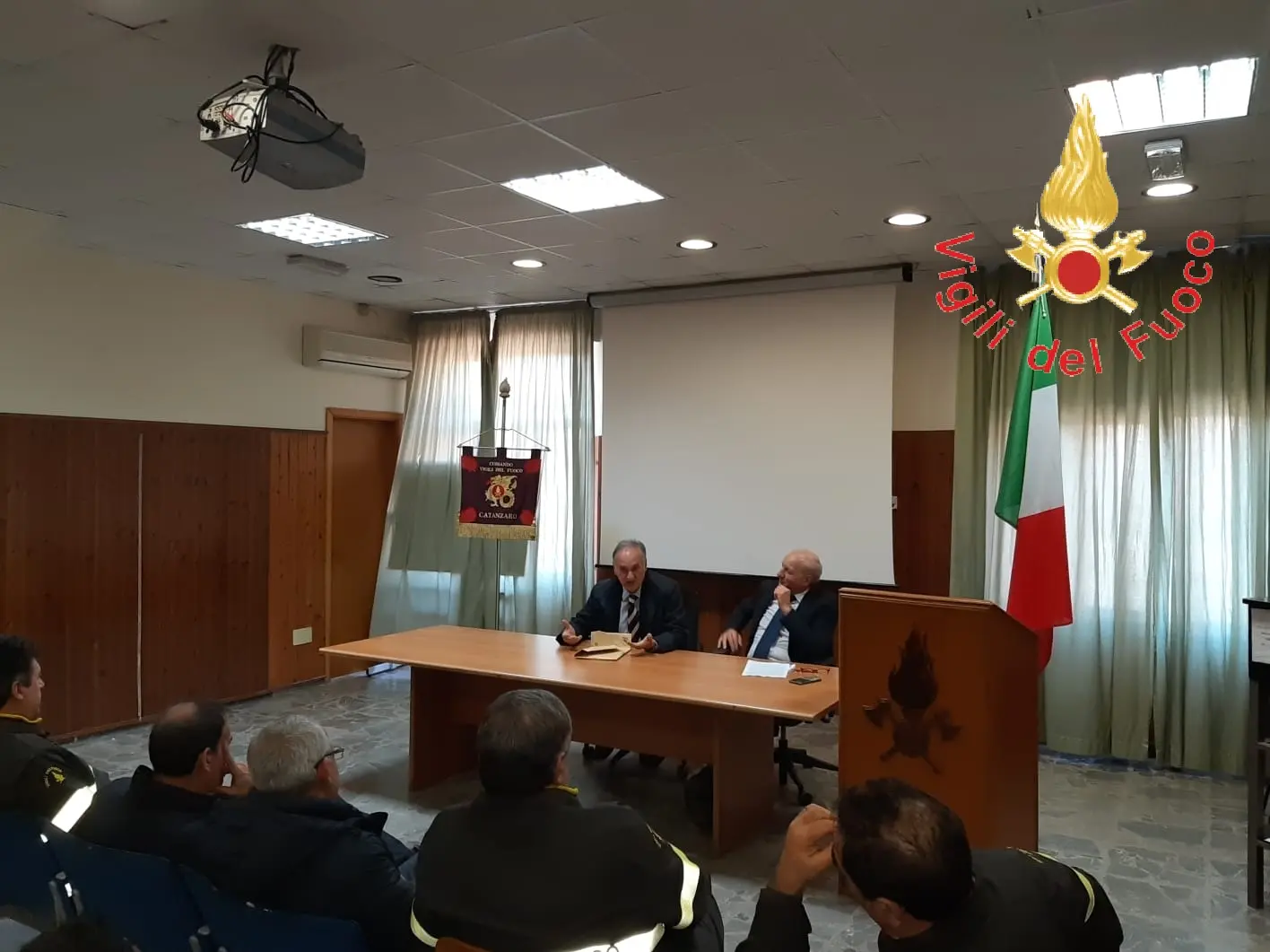 Saluto e visita al Comando VV.F. Catanzaro del direttore regionale ing. Dodaro