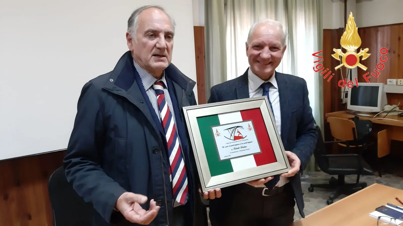 Saluto e visita al Comando VV.F. Catanzaro del direttore regionale ing. Dodaro