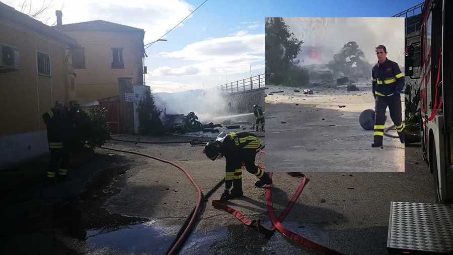 Catanzaro. VVF: La volontaria Marchio Teresa evita strage "esplosione furgone quartiere lido"