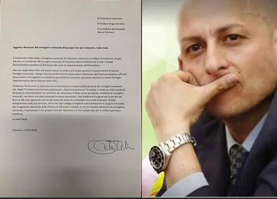 "Gettonopoli" Catanzaro. Il Consigliere Fabio Celia presenta le dimissioni al Sindaco Sergio Abramo