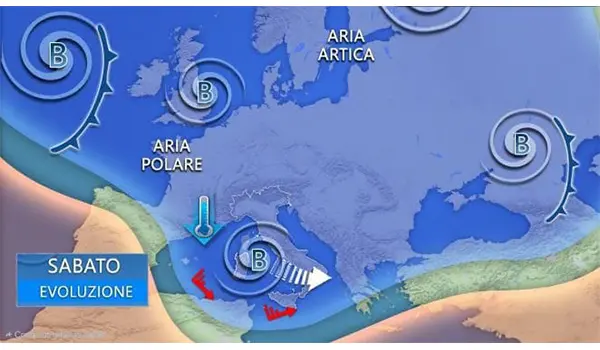 Nuovo ciclone mediterraneo in arrivo: maltempo, piogge intense e venti forti nel weekend