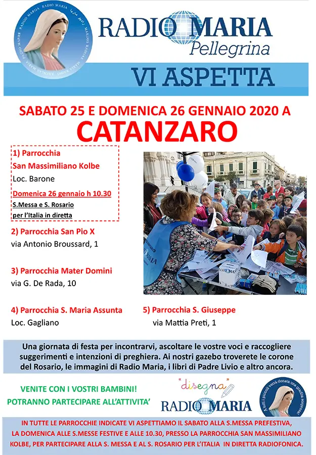 Radio Maria “pellegrina“ a Catanzaro