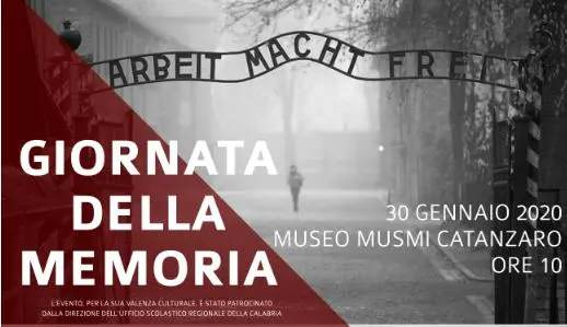 Giornata della memoria, domani al Musmi iniziativa organizzata dalla provincia di Catanzaro