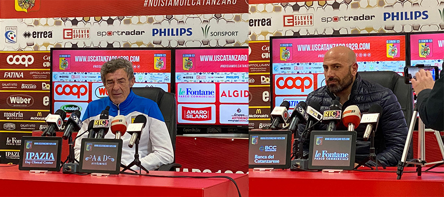 Calcio. US Catanzaro-Viterbese il commento del tecnico Auteri e Calabro