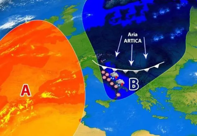 Meteo: Irruzione artica con bufere di neve. I dettagli con previsioni su Nord, Centro, Sud e Isole