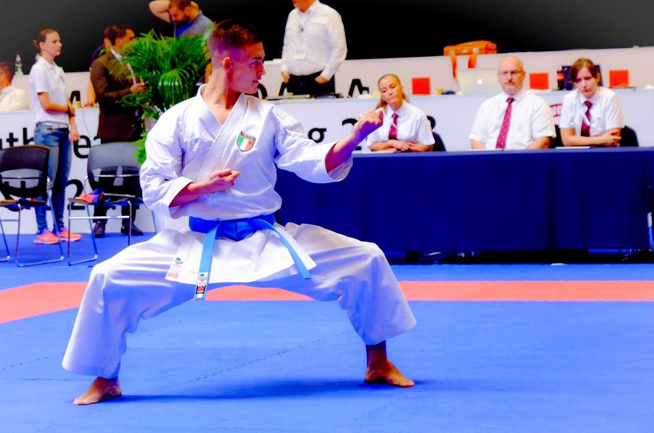 Barreca Mirko al suo 3° Campionato Europeo individuale specialità Kata categoria Under 21