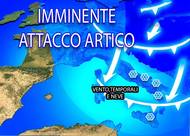 Meteo: Da caldo record al freddo artico. Vento, temporali e neve. Ecco il dettaglio con previsioni