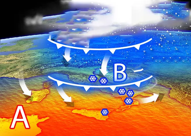 Meteo: da primavera a pieno inverno, freddo e bufere nevose. Ecco le previsioni fino al weekend