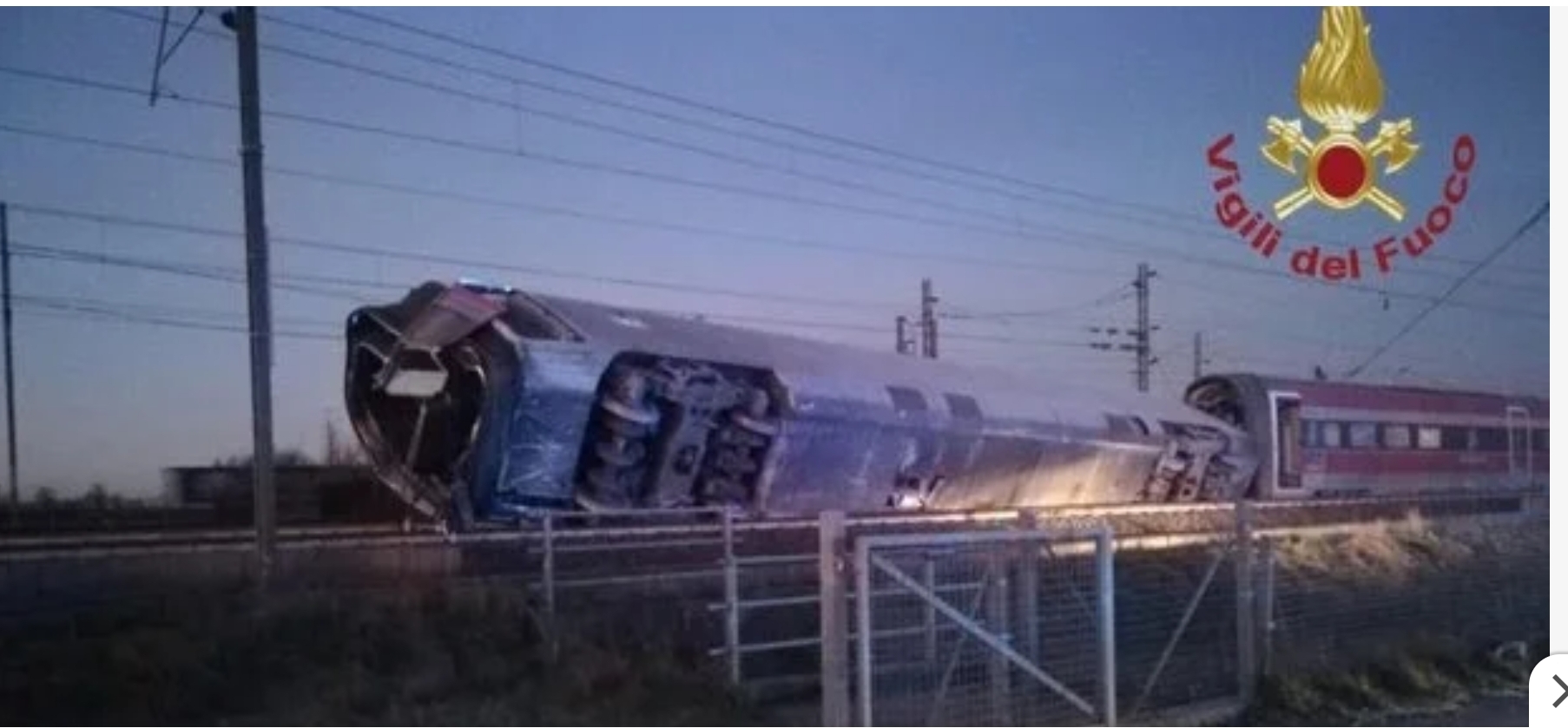 Grave incidente Frecciarossa. Deraglia AV Milano-Salerno: il bilancio 2 morti 27 feriti