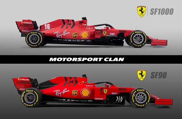 F1. SF1000 la Ferrari, la svela al pubblico