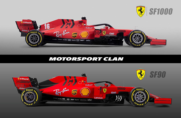 F1. SF1000 la Ferrari, la svela al pubblico