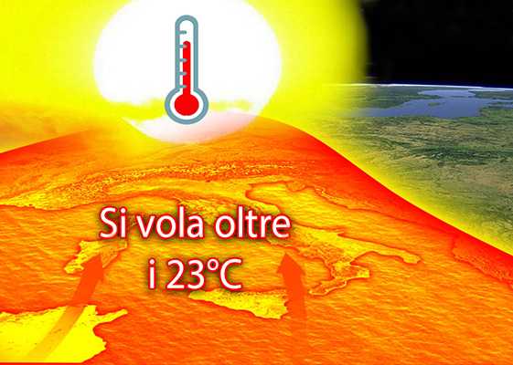 Meteo: Caldo sull'Italia, si vola oltre i 24°C. Ecco le previsioni su Nord, Centro, Sud e Isole