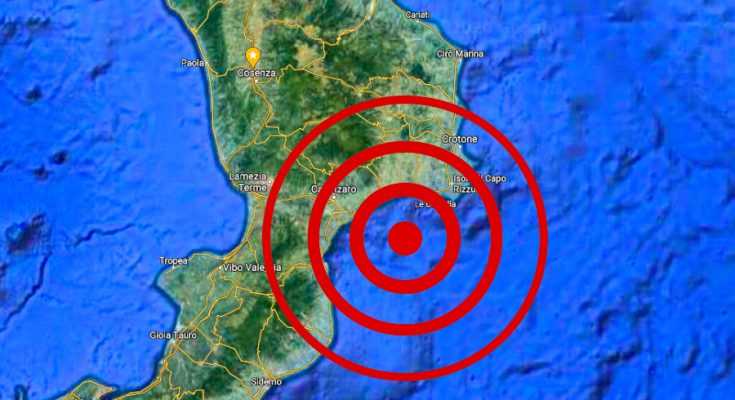 Terremoti: sciame nella costa ionica catanzarese, nove scosse Magnitudo tra 2 e 3.4