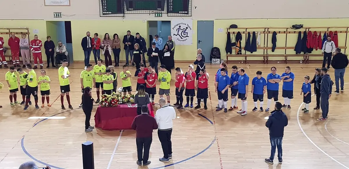 Al Pala la Cava in scena i ragazzi disabili del futsal