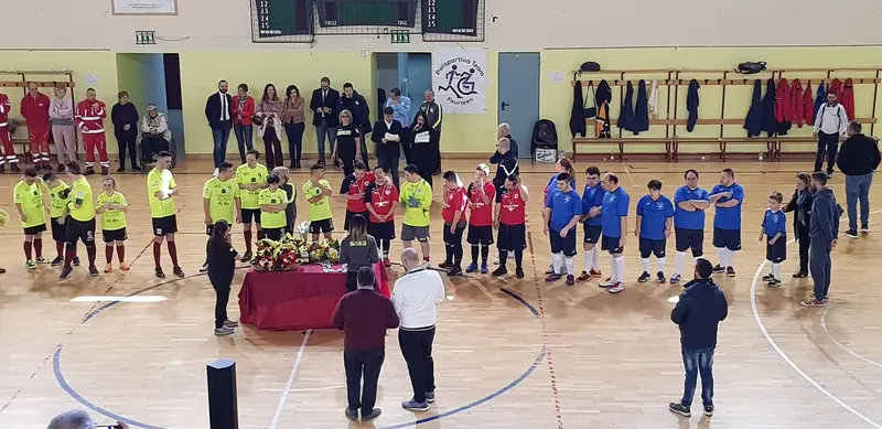Al Pala la Cava in scena i ragazzi disabili del futsal
