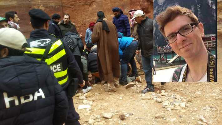 Alessandro Ghisoni, turista italiano è rimasto ucciso dalla caduta accidentale di massi a Petra
