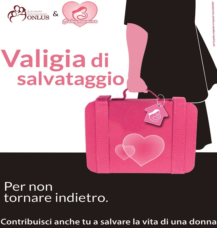 Salvamamme “Valigia di Salvataggio” per le donne in fuga vittime di violenza