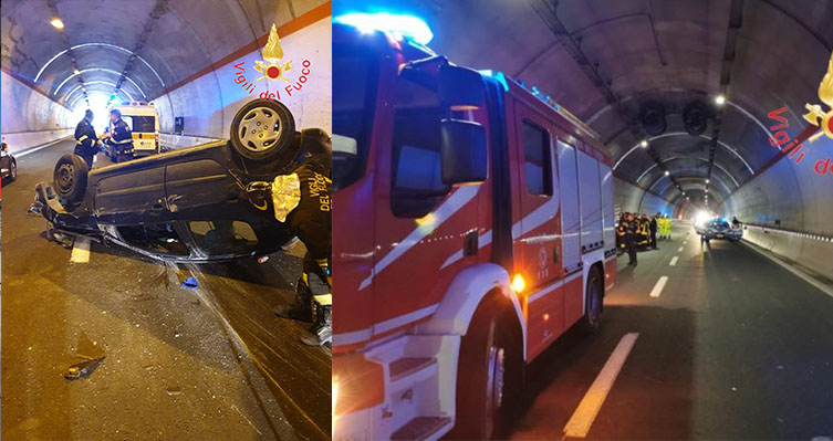 Incidente Stradale, SS106 tra Borgia e Squillace, 4 adulti e 5 bambini intervento dei VVF, Suem118
