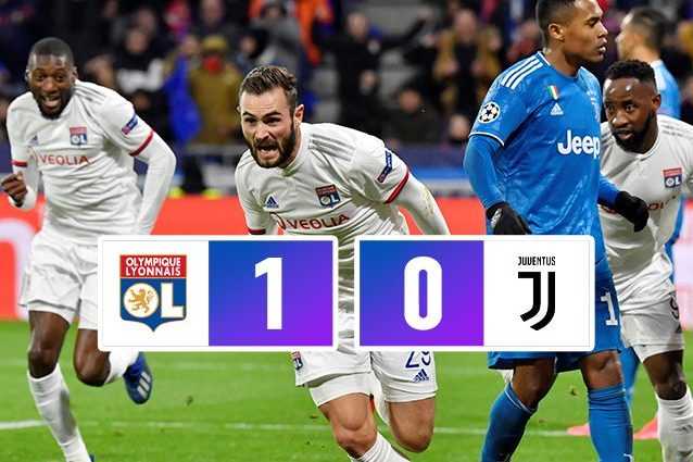 Champions, Juventus ko 1-0 in casa del Lione Europa League, oggi Roma in Belgio e inter ludogorets