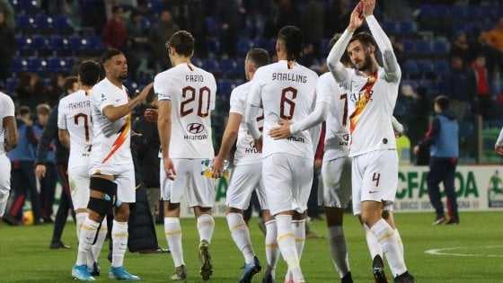 Serie a: Roma passa 4-3 a Cagliari, Atalanta ne fa 7 a Lecce. Virus fa rimandare match, mercoledì