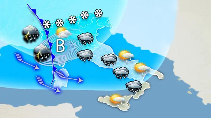 Meteo: Nuovo fronte perturbato. Ecco le previsioni per la settimana su Nord, Centro, Sud e Isole