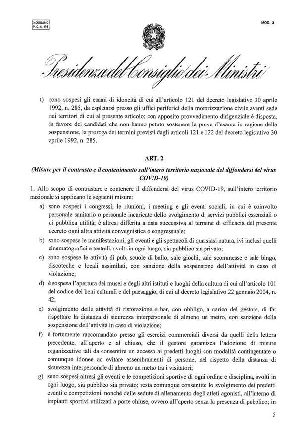 Premier Conte firma Dpcm "chiude" Lombardia 14 province, mia responsabilità Video