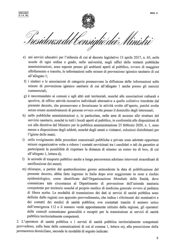 Premier Conte firma Dpcm "chiude" Lombardia 14 province, mia responsabilità Video