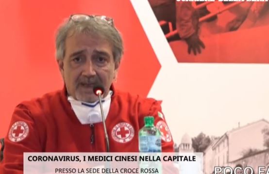 Coronavirus, diretta  Presidente della Crose Rossa e i medici cinesi