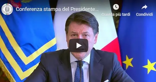 Coronavirus,  Il Premier Conte con i Ministri Gualtieri e Decreto ecco il decreto 'CuraItalia' Video