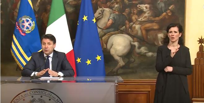Coronavirus, Dichiarazioni del Premier Conte, diretta video 'Nuove Misure Covid-19'. 21-marzo