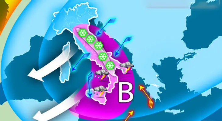 Meteo: Torna gelo, poi Insidioso vortice. Le Previsioni su Nord, Centro, Sud e Isole