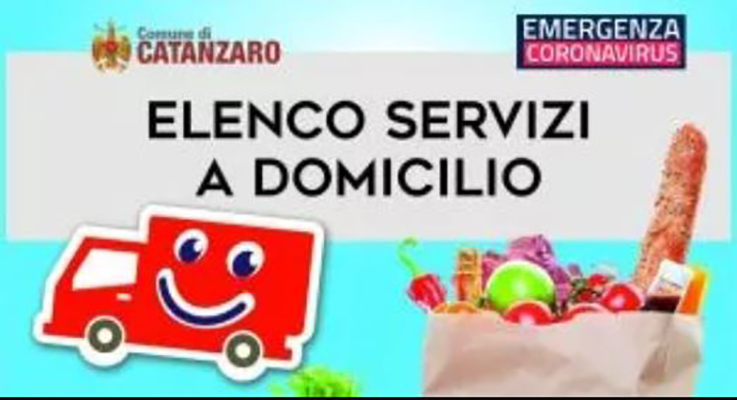 Covid-19: Catanzaro. Ecco l’elenco servizi a domicilio