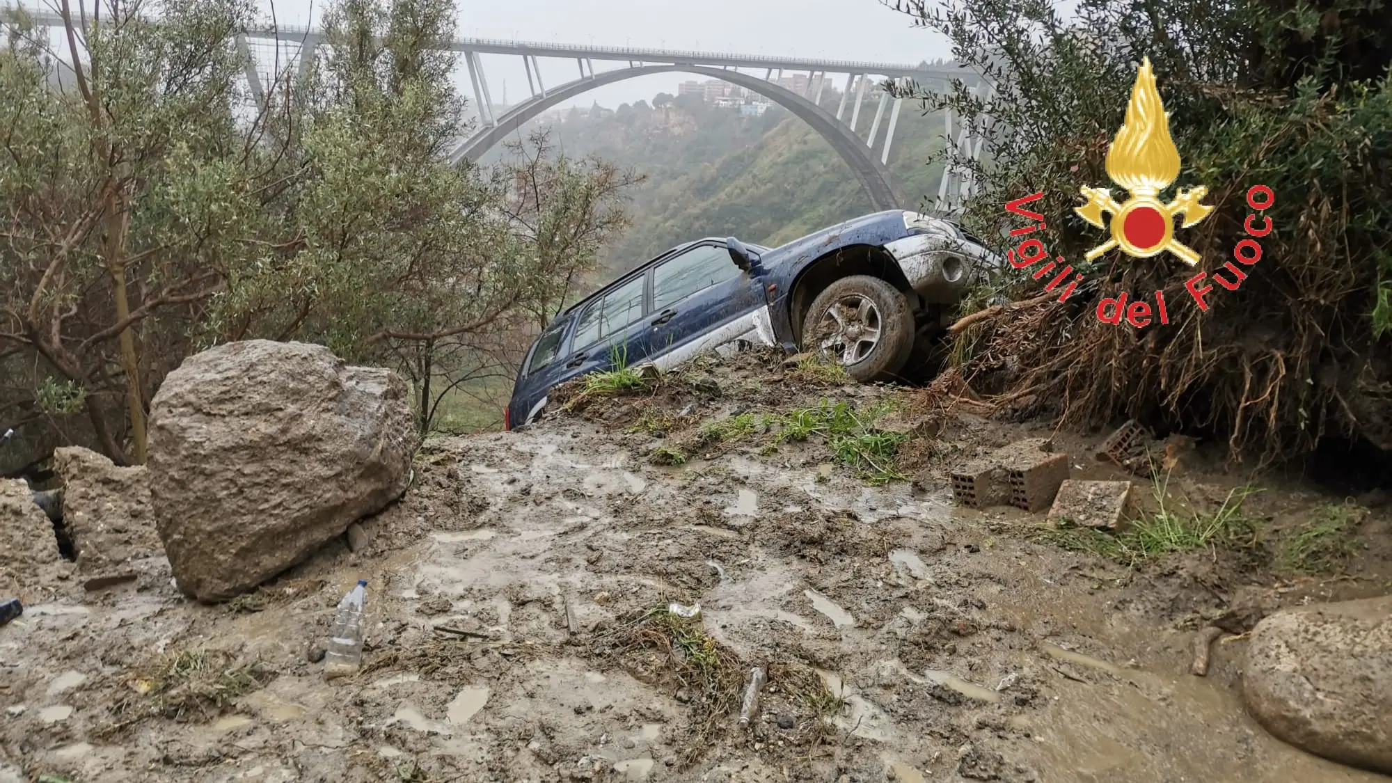 Maltempo Catanzaro. Numerosi Interventi dei VVF. Ecco il bilancio. Foto