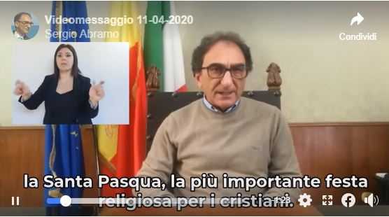 Gli auguri di Buona Pasqua del sindaco del Sergio Abramo (Video messaggio)